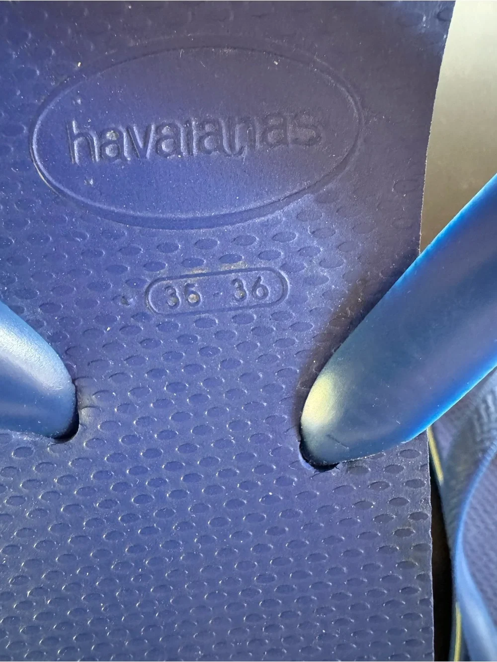 Havaianas Kids Flip-Flops in Royal Blue with Yellow Trim